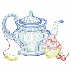 Rippled Tea Time 10(Lg) machine embroidery designs