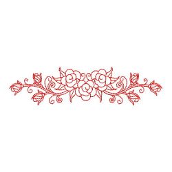 Redwork Flower Borders(Lg) machine embroidery designs