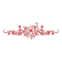 Redwork Flower Borders 03(Lg)