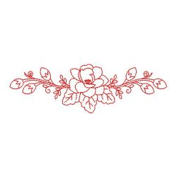 Redwork Flower Borders 04(Lg) machine embroidery designs