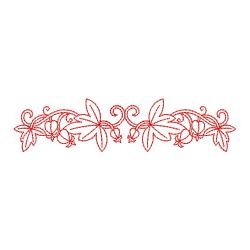 Redwork Flower Borders 06(Lg)