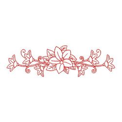 Redwork Flower Borders 08(Lg)