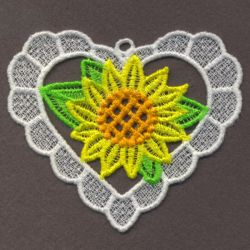 FSL Sunflower Ornaments 03 machine embroidery designs