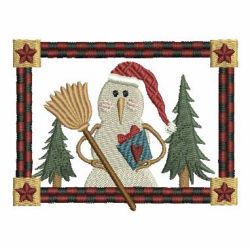 Country Snowman machine embroidery designs