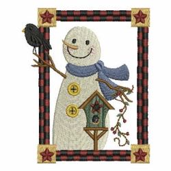 Country Snowman 02 machine embroidery designs