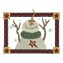 Country Snowman 04 machine embroidery designs