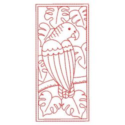 Redwork Parrots 3 01(Sm) machine embroidery designs