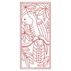 Redwork Parrots 3 02(Sm) machine embroidery designs