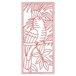 Redwork Parrots 3 03(Md) machine embroidery designs