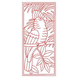 Redwork Parrots 3 03(Sm) machine embroidery designs