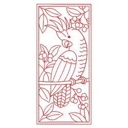 Redwork Parrots 3 04(Md) machine embroidery designs