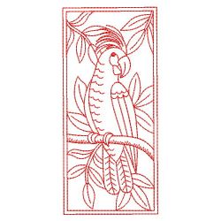 Redwork Parrots 3 06(Sm) machine embroidery designs