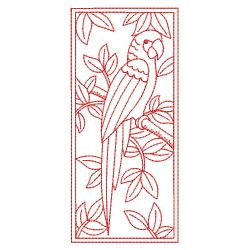 Redwork Parrots 3 07(Md) machine embroidery designs