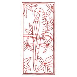 Redwork Parrots 3 08(Md) machine embroidery designs