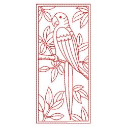 Redwork Parrots 3 09(Lg) machine embroidery designs