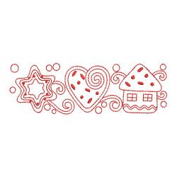 Redwork Christmas Border 02(Md) machine embroidery designs