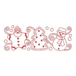 Redwork Christmas Border 07(Lg)