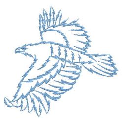 Eagle Silhouette 09(Md) machine embroidery designs