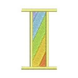 Rainbow Alphabet 09 machine embroidery designs