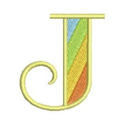 Rainbow Alphabet 10 machine embroidery designs