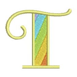 Rainbow Alphabet 20 machine embroidery designs