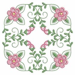 Colorful Flower Quilts 04(Sm) machine embroidery designs