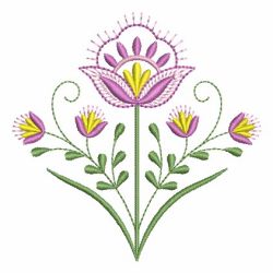 Vintage Jacobean Flowers machine embroidery designs