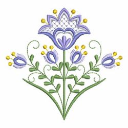 Vintage Jacobean Flowers 03 machine embroidery designs