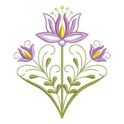 Vintage Jacobean Flowers 04