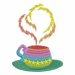 Colorful tea time 01 machine embroidery designs