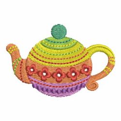 Colorful tea time 02 machine embroidery designs