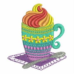 Colorful tea time 09 machine embroidery designs
