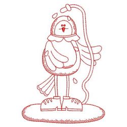 Redwork Cute Birds(Sm) machine embroidery designs