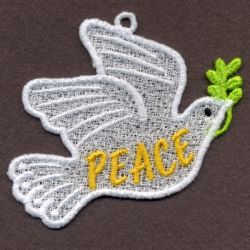 FSL Dove Ornaments 09 machine embroidery designs