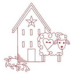 Redwork Country 04(Lg) machine embroidery designs