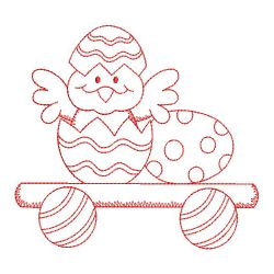 Redwork Easter Train 02(Lg) machine embroidery designs