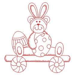 Redwork Easter Train 08(Sm) machine embroidery designs