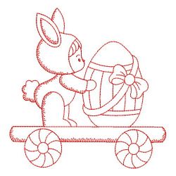Redwork Easter Train 10(Lg) machine embroidery designs