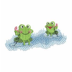 Cute Frogs 02 machine embroidery designs