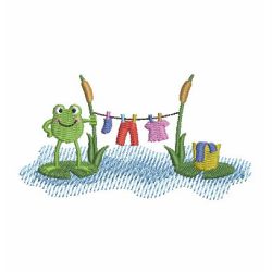 Cute Frogs 03 machine embroidery designs