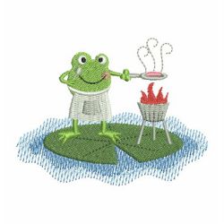 Cute Frogs 04 machine embroidery designs