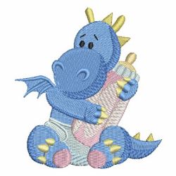 Cute Baby Dinosaur 03 machine embroidery designs