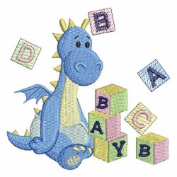 Cute Baby Dinosaur 05 machine embroidery designs