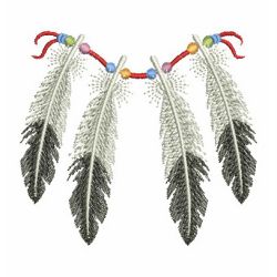 Indian Feathers 07(Md) machine embroidery designs