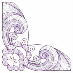 Rippled Symmetry Corners 04(Lg) machine embroidery designs