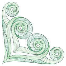 Rippled Symmetry Corners 06(Lg) machine embroidery designs