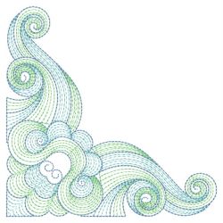 Rippled Symmetry Corners 10(Lg) machine embroidery designs