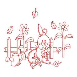 Redwork Autumn Animals 02(Md) machine embroidery designs