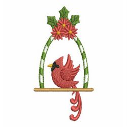 Christmas Cardinals 04 machine embroidery designs