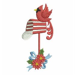 Christmas Cardinals 06 machine embroidery designs